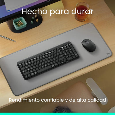 Combo Bluetooth Logitech Mk250, Teclado Y Mouse Compactos Mouse Negro Teclado Negro