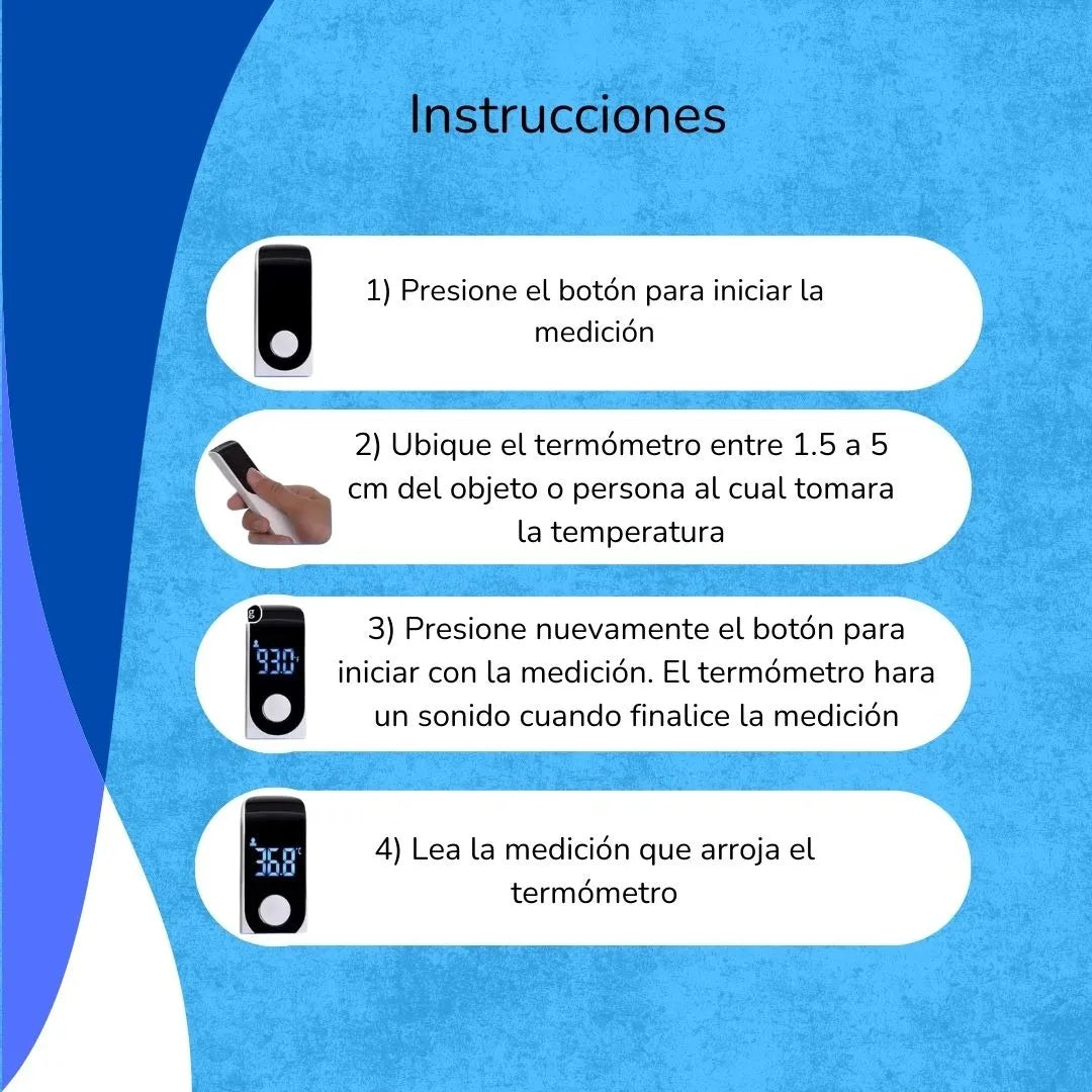 Termómetro Digital Sin Contacto Infrarrojo Bebé Adulto Niños