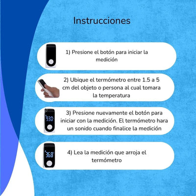 Termómetro Digital Sin Contacto Infrarrojo Bebé Adulto Niños