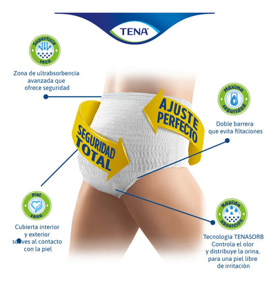 Tena Slip Clásico Talla M X60 Mediano