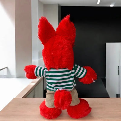 Peluche Lobo Aurelio Cheveroni- Club 10 Pantalón Pana Y Camisa Rayas Verdes
