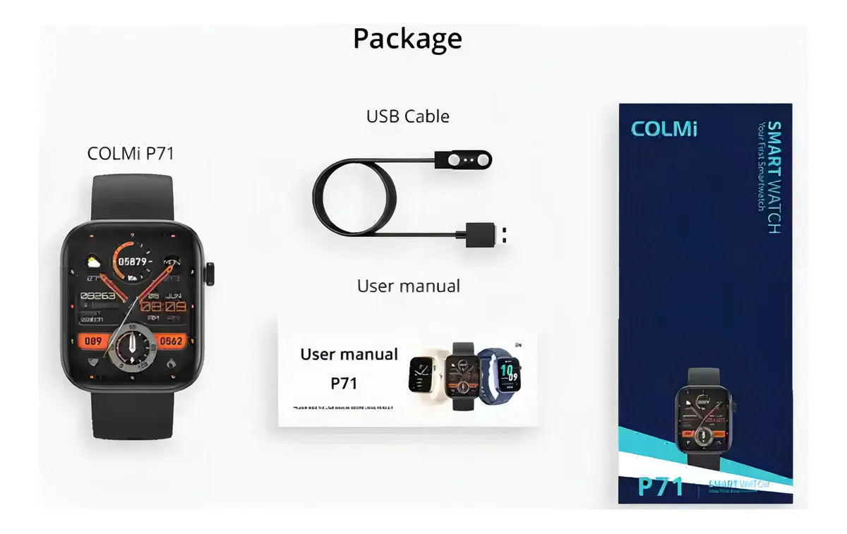 Smartwatch Colmi P71 Negro Ss