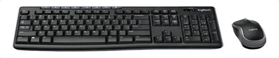Kit Teclado Y Mouse Inalambrico Logitech MK270 Color Negro