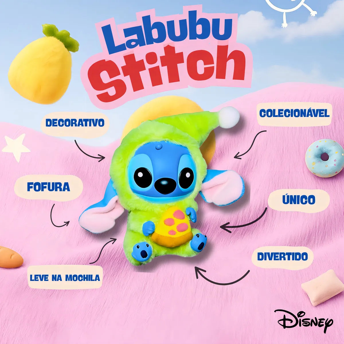 Labubu Peluche Muñeco Llavero Stitch Coleccionable Kawai Caja Sorpresa 7 Lindos Diseños Perfecto accesorio de MODA Para tus Bolsos y Maletas Compañero de Juego para l,os niños