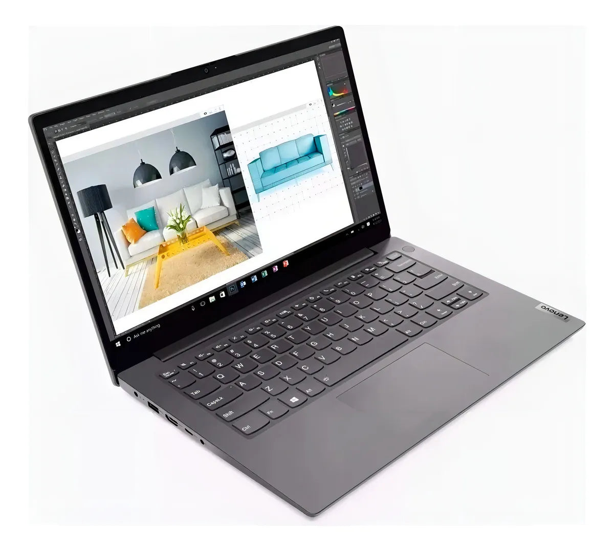 Portátil Lenovo V14 G4amn Amd Ryzen 3 7320u Ram 16gb Ssd 256 FHD 14Color Gris