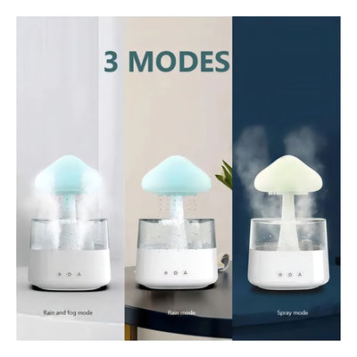 Humidificador De Aire Tipo Lluvia Con Forma De Hongo Con Luz