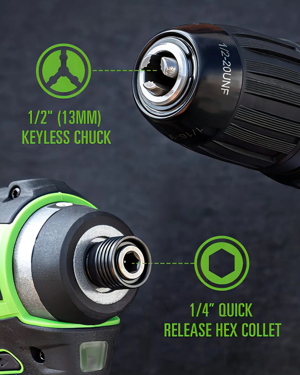 grado Profesional] Greenworks 24v Max Taladro Inalámbrico S Color Verde Frecuencia Sunrise Global Marketing, LLC Sunrise Global Marketing, LLC