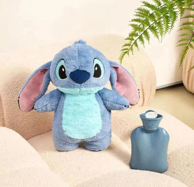 Peluche Stitch Mediano Bolsa Para Cólicos Menstruales Azul Acero
