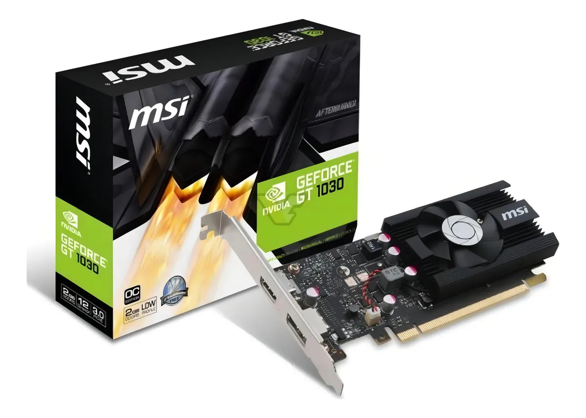 Tarjeta de video Nvidia MSI GeForce 10 Series GT 1030 OC Edition 2GB