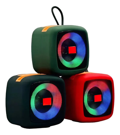 Mini Parlante Portátil Bluetooth Luz Led Porta Celular X911 Vario