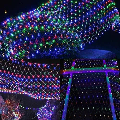 Red De Luces Led Navideñas 12 X 5' Multicolor Para