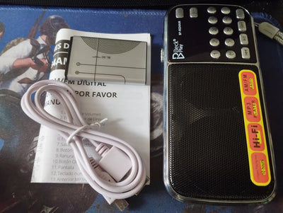 Radio Digital Am Fm Bolsillo Recargable Usb Mp3 Gran Sonido