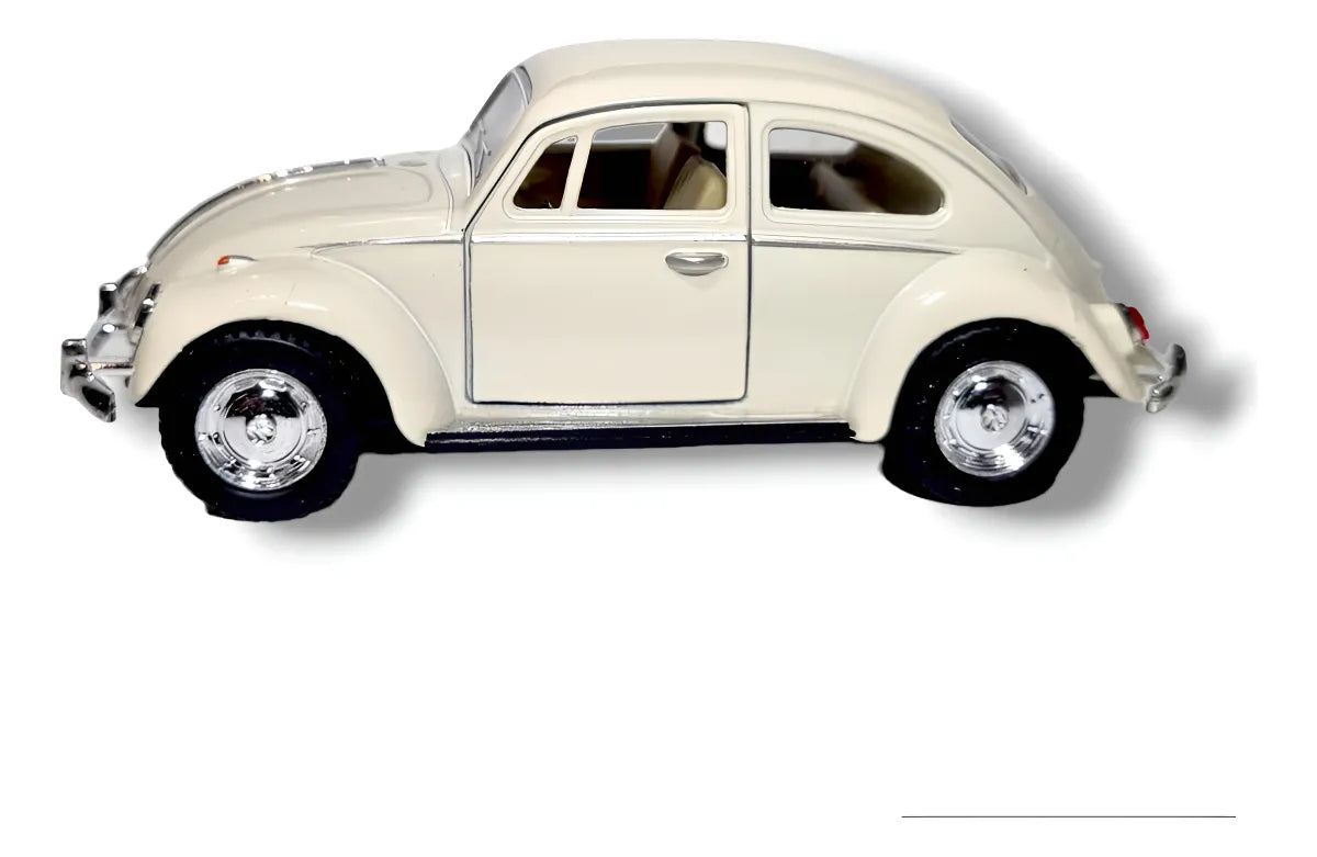 Volkswagen Beetle Beige 1967 KT5057d 75 en miniatura de metal