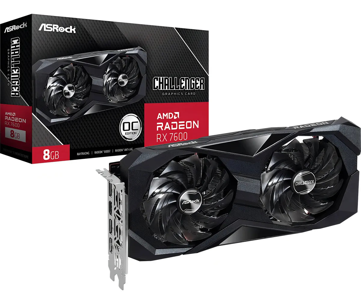 Tarjeta de Video Asrock Radeon RX 7600 Challenger Oc 8Gb Gddr6