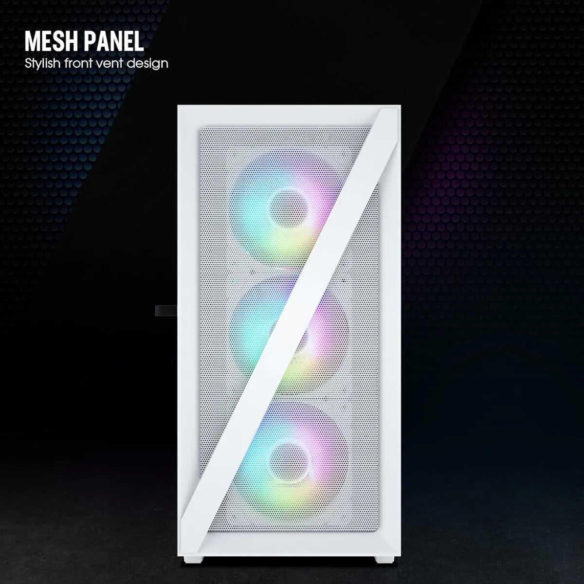Caja Pc Vetroo M05 Micro Atx, Vidrio Templado Y Rgb 120mm