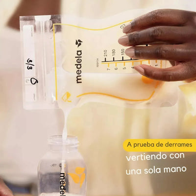 Bolsas Para Leche Materna Medela Fácil Vertido X 100 Unid