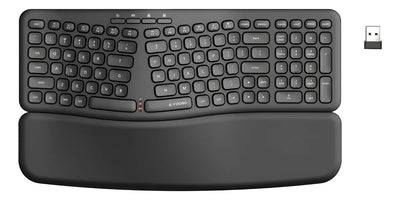 Teclado Inalambrico Ergonomico E-yooso K757 Con Reposamuñeca Negro