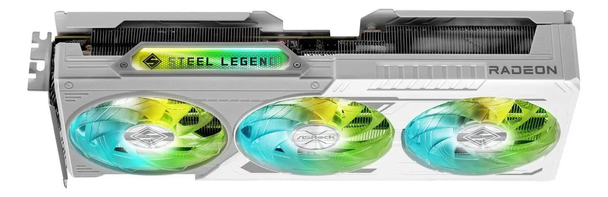 Tarjeta De Video Amd Asrock Steel Legend Oc Edition Radeon Rx 90 Series Rx 9060 Xt Rx9060xt-sl-16go Triple Fan Rgb 16 Gb Gddr6