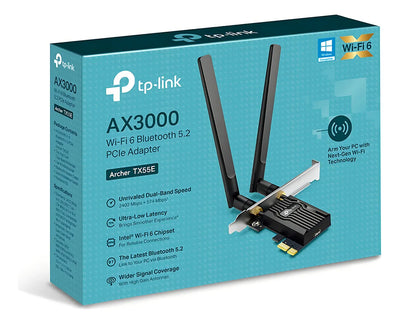 Tarjeta de red con adaptador Ax3000 Pcie Wifi 6+ Bluetooth 5.2