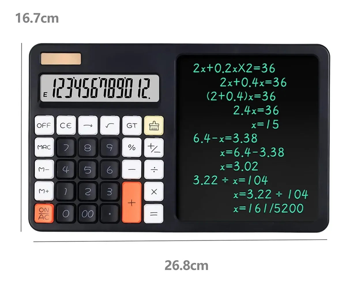 Calculadora De Mano Con Pantalla De 12 Dígitos Y Bolígrafo