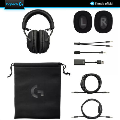 Logitech G Pro X, Diadema Gamer 7.1 Profesional, Pc Ps4 Xbox Negro