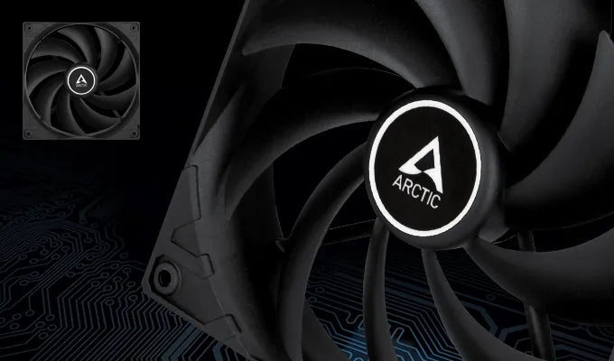 Arctic F14 - 140 Mm Ventilador Para Cpu, 200 - 1350 Rpm, Neg