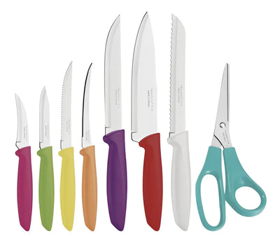 Cuchillo de cocina cocina Tramontina Plenus 23498917 multicolor pack x 8 unidades