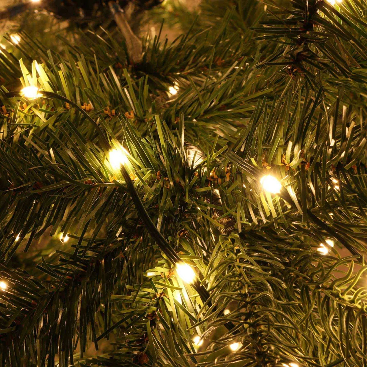 Qbis 200 Luces Led De Navidad De Color Blanco Cálido Con C.