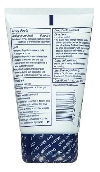 Aquaphor Baby Crema Antipañaliti Formula Protectora 3 Oz