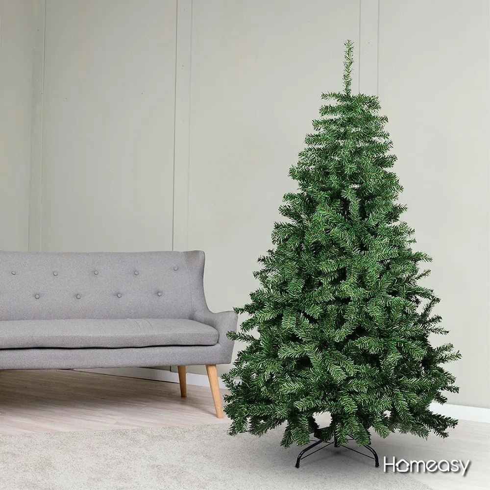 Árbol De Navidad Pino Navideño 1.90 M Grande Con Soporte Color Verde