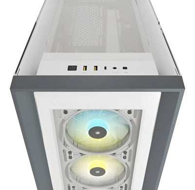 Gabinete Corsair Icue 5000x Rgb Blanco Vidrio Templado Atx