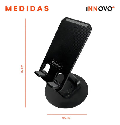 Teclado Inalambrico 3 En 1 Jertech Inn Receptor Usb Mouse Soporte Tablet O Celular Portatil