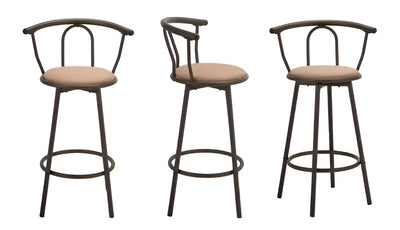 Silla Alta De Bar Giratoria Silla Para Bar Alta Premium Color Cafe