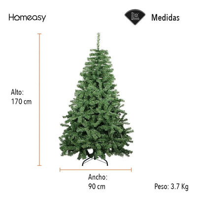 Árbol Artificial De Navidad Verde 1.70