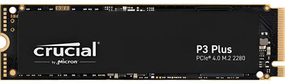 Disco Duro 1tb M2 Crucial P3 Plus Gen4 Nvme Pcie 5000mbps Negro