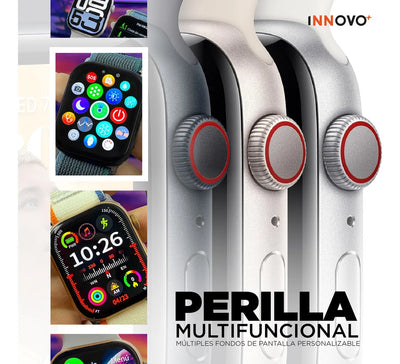 Smartwatch Iw11 Pro 49mm + Correa Extra Bluetooth Mobulaa Blanco