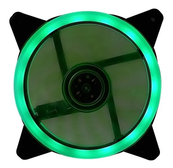 Ventilador Torre Gamer 12cm Rgb Nicols Doble Aro De Color