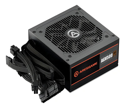 Fuente de poder 500w 80+ bronze Aresgame Agv500 color negro