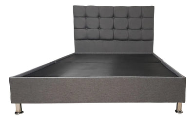 Colchon Doble + Basecama + Espaldar Almohadas Envio Bogota Negro Gris Cafe