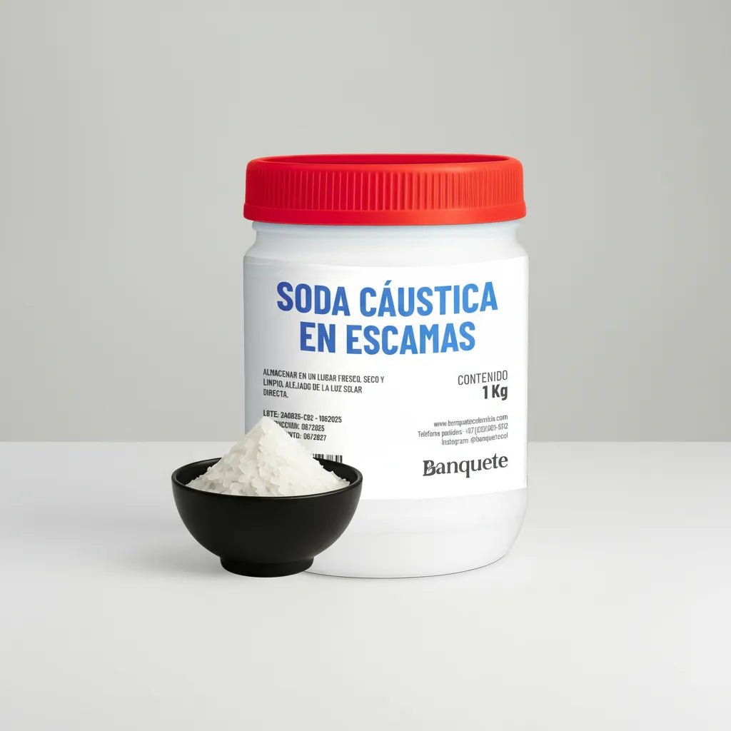 Soda Caustica 1kg Tarro