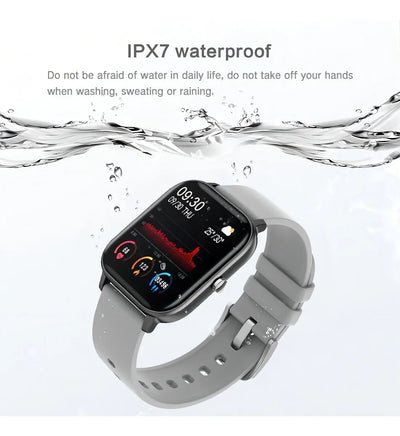 Smartband Colmi P Series P8 display de 1.69" con correa de silicona - color black