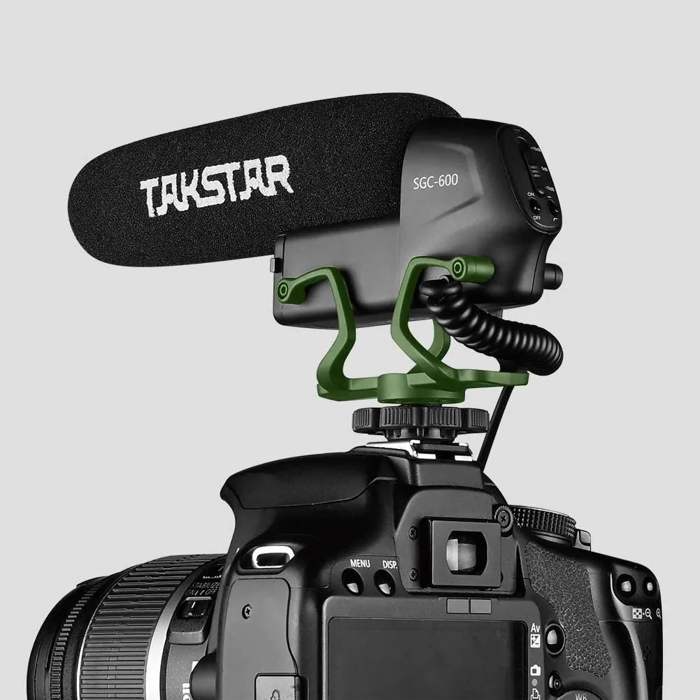 ¡Micrófono Takstar Sgc600 Shotgun Pro para cámara réflex digital Shop! Color: negro
