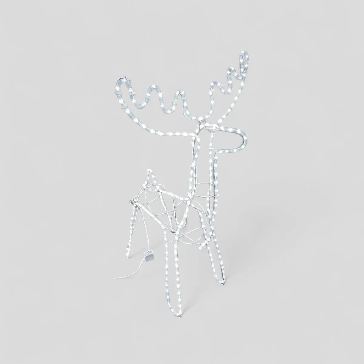 Reno Navideño De Manguera Led Blanco Con Secuencial