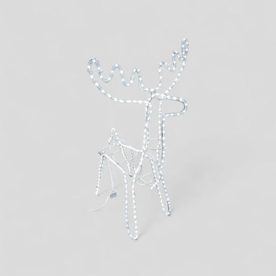 Reno Navideño De Manguera Led Blanco Con Secuencial