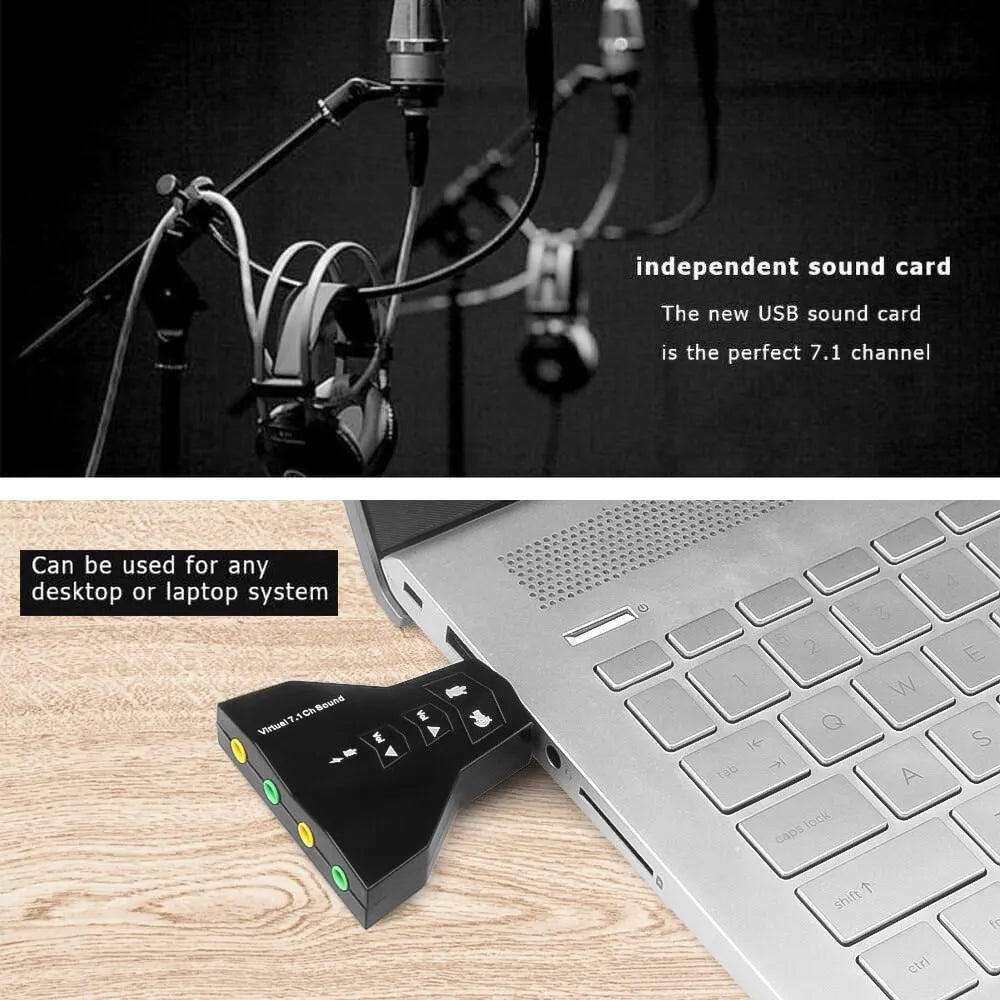 Mini Tarjeta De Audio Externo Doble Conexión, Adaptador Audi