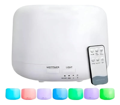 Humidificador Aromatizador Con Difusor De Aire Ultrasónico D - Blanco