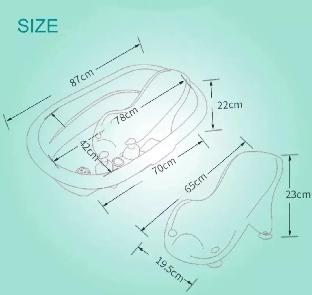 BAÑERA ACCESORIO Y TERMOMETRO  BSL-302 BEBESITOS