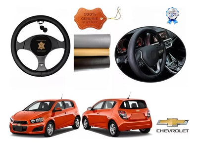 Funda Cubre Timon Cuero Chevrolet Sonic Hb 2012 A 2016 2017