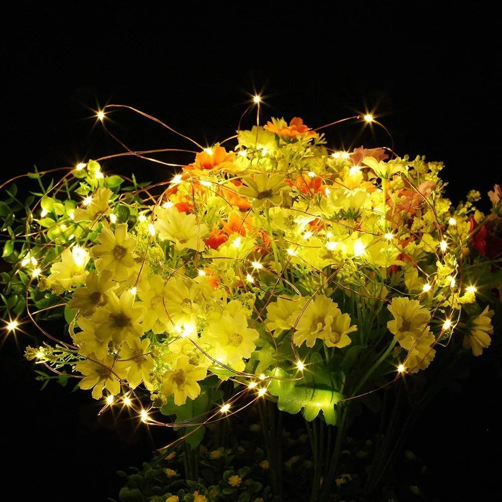 Set 2 Extensiones 100 Luces Navideñas Led Qishi 33 Pies