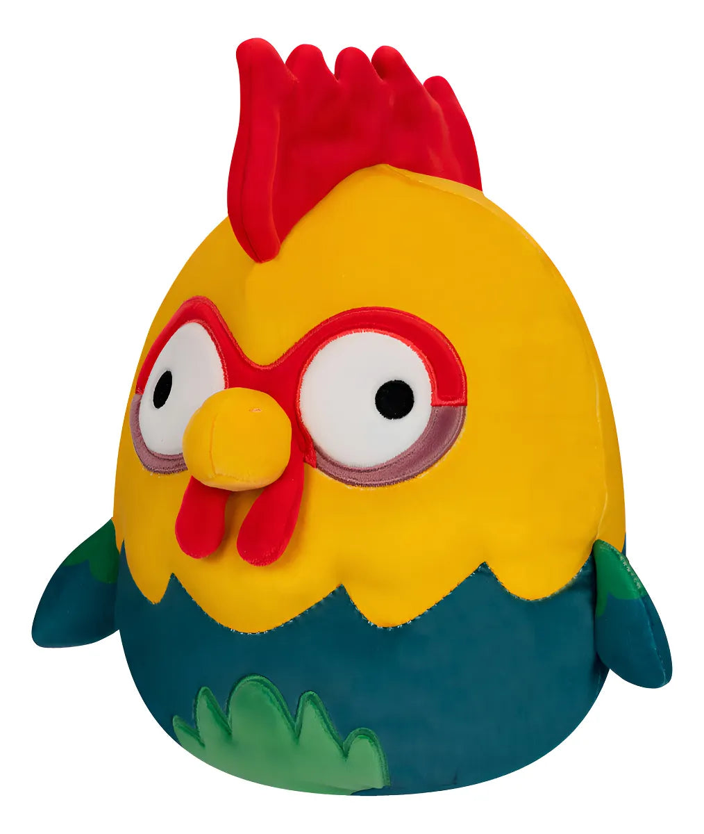 Peluche Disney Squishmallows Gallo Hei Hei De Moana 16cm Color Verde Oscuro